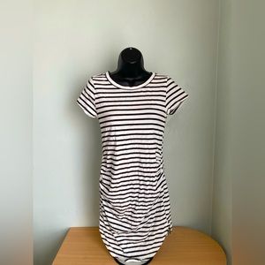 White Dress With Black Stripes